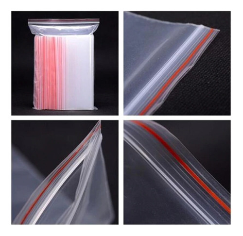 Pack 500 Bolsas Hermeticas 8x12cm Transparentes