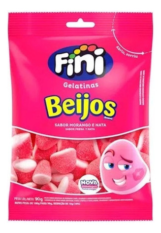 Besos Fresa Fini Bolsa 90 Gr