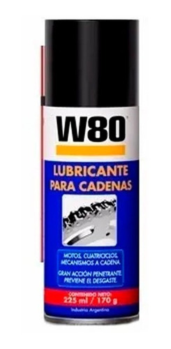 Lubricante Para Cadenas W80 252ml