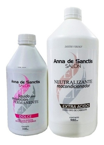 Liquido Para Permanente + Neutralizante Anna De Sanctis 