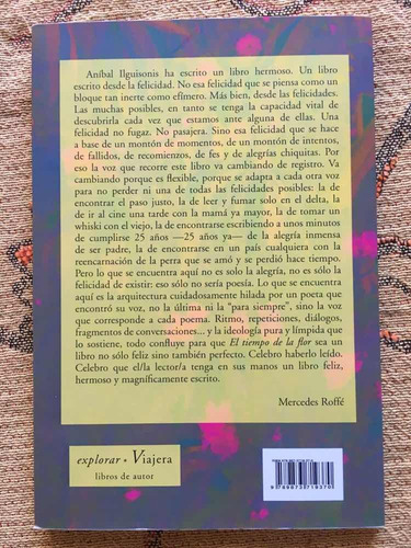 Libro Poesía El Tiempo De La Flor Aníbal Ilguisonis Viajera