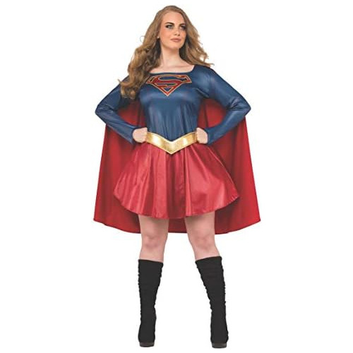 Disfraz De Supergirl Tv Curvas Adulto Talla Extra