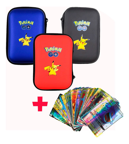 Tarjetero Pokemon Estuche + Tarjetas De Pokémon