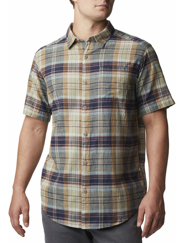 Camisa Columbia Under Exposure M/c Hombre (mocha Madras)