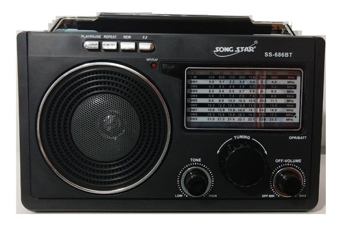Imagem 1 de 7 de 02 X Radio Retrô Vintage Fm-am-sw Bluetooth Usb Recarregavel