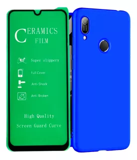 Estuche 360 + Vidrio Ceramic Huawei Y6 2019 / Honor 8a