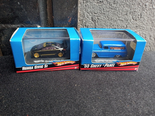 2 Hot Wheels Escala 1:87 Chevy 55 Panel Y Honda Civic Si