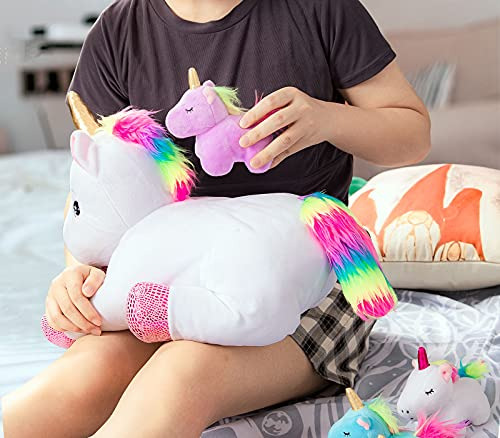 Set De Juego De Peluches De Unicornio De 16 Pulgadas: Regalo
