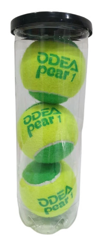 Tubo De 3 Pelotas Tenis Odea Niño Baja Presión Verde +c