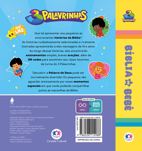 3 Palavrinhas - Bíblia Do Bebê