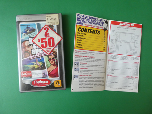 Estuche Vacio Psp ,grand Theft Auto Con Manual (Usado)