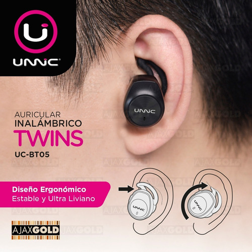 Imagen 5 de 10 de Auricular Bluetooth 5.0 Deportivo Inalámbrico In Ear Touch Color Negro