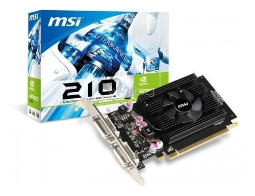 Msi N210-md1g/d3 Tarjeta De Video Geforce 210 1gb 64-bit Ddr