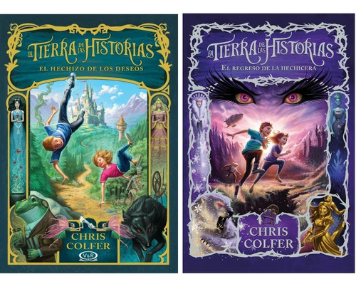 Lote X2 Libros - Tierra De Historias 1 Y 2- Chris Colfer