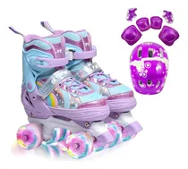 Comprar Patins Infantil 4 Rodas, Patins Quad Roller + Kit Proteção