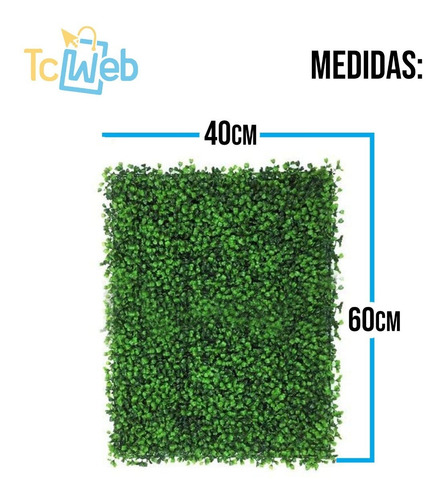 Imagen 6 de 6 de Enredadera Planta Artificial Plancha 40x60 Cm Tcweb
