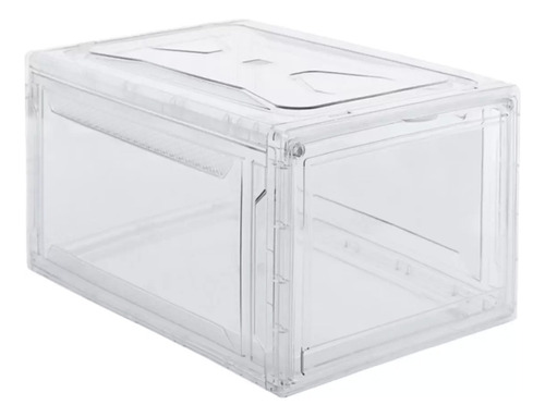 Caja De Zapatos Tenis Apilable Premium Transparente Imantada