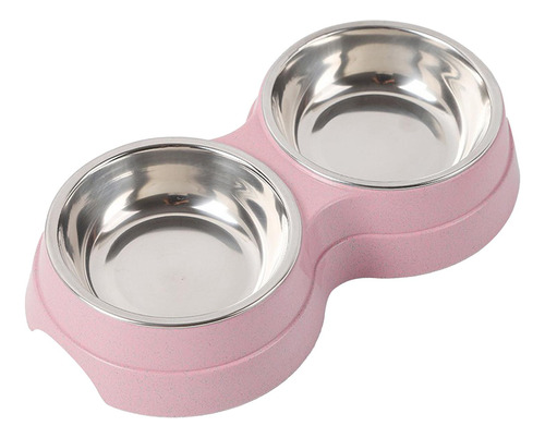 Cuencos Para Perros Y Gatos Con Doble Elevación, Rosado