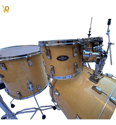 Bateria Pearl Vision Vbl 10/12/16/22 Completa- 12x Sem Juros (Usado)