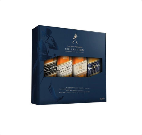 Whisky Escoces Johnnie Walker Collection 4x200 Ml