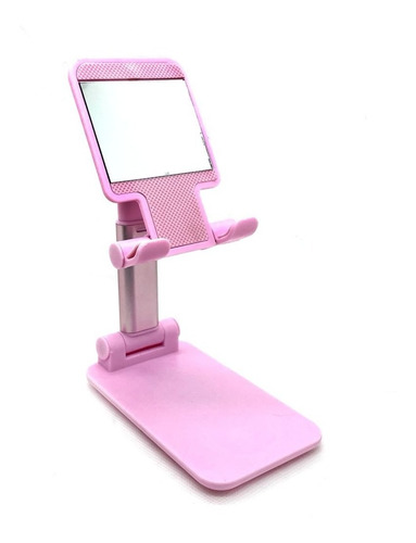 Soporte Base De Escritorio Y Mesa Para Celular  Rosado