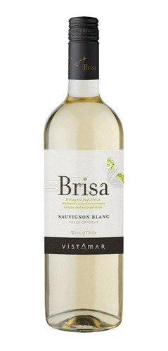 Caja De 12 Vino Blanco Vistamar Brisa Sauvignon Blanc 750 Ml