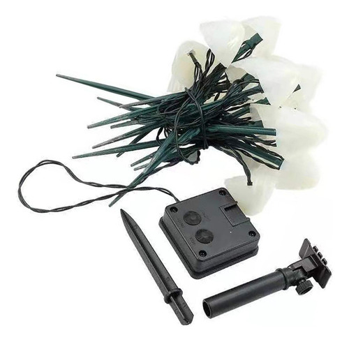 Cadena De Luces Solares Led Con Forma De Mini Hongo, 8 Modos