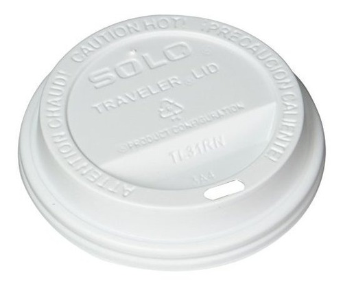 Drink-thru Tapa Solo Cup Blanca Viajeros. Se Adapta De 10 On