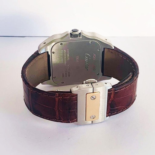 Cartier Santos 100 Xl Ouro & Aço Novíssimo