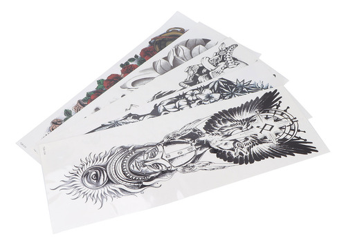 Fake S Sticker Full Arm Ticker Waterproof Ticker Lifelike