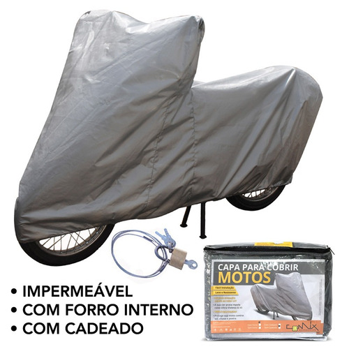 Capa Impermeável Moto C/ Cadeado Kasinski Comet Gt 250 Cm2c