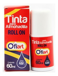 Tinta Para Almohadilla Ofiart Roll On Azul