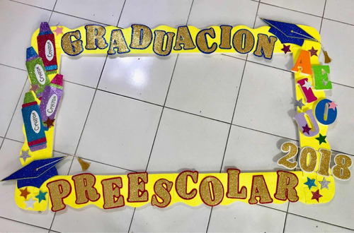 Marco De Unicel Forrado Y Decorado Con Foamy Graduación