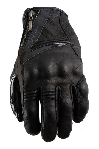 Guantes Cuero (black) Five Gloves Para Motorizadas (s)