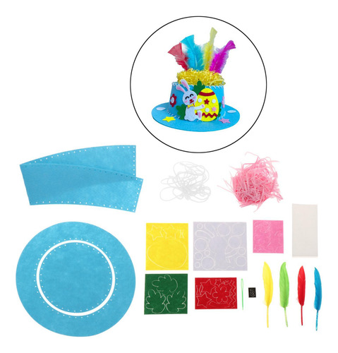 Kits De Materiales Para Capó De Pascua Diy Para Azul