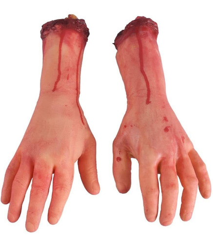 Halloween Blood Props Fake Scary Seved Hand Broken For ...