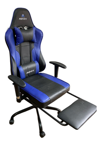 Imagen 2 de 8 de Silla Gamer Pro Gaming Giratoria Con Reposapies Blanco