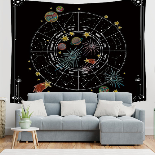 Cobertor De Decoração De Tapeçaria De Constelação
