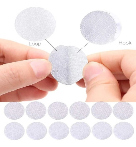 Imagen 9 de 10 de Velcros Autoadhesivos Circulares 15mm /100 Pares