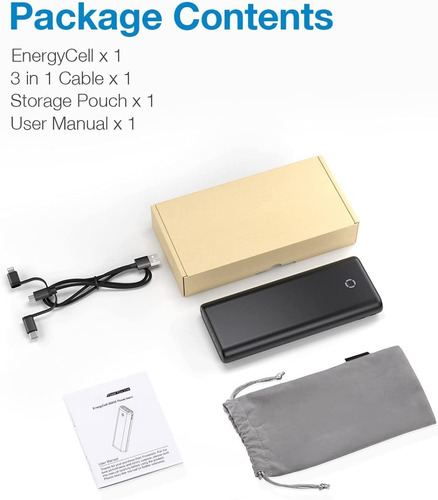 Imagen 2 de 5 de Batería Portátil De Carga Rápida De 26800 Mah