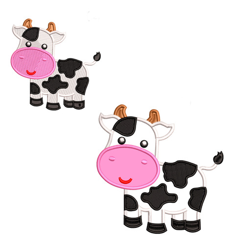 Matrices De Bordado: Vaca X 2