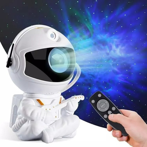 Luz Astronauta Proyector Galaxia Estrella + Laser Blanco