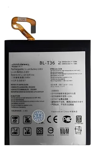 Batería Pila Para Teléfono LG K11 Y K11+
