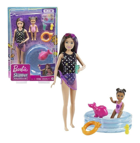 Barbie Skipper Babysitters - Babá Na Piscina - Mattel Grp39