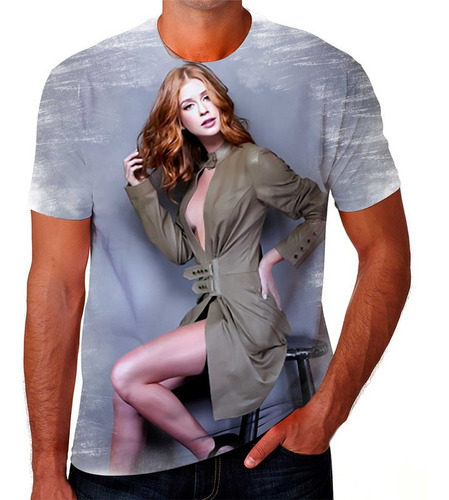 Camiseta Camisa Marina Ruy Atriz Modelo Brasil Femenina M45