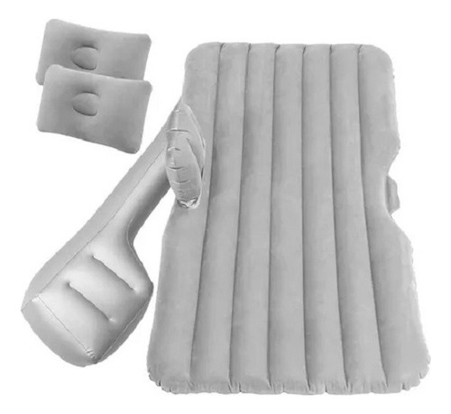 Colchon Inflable Auto Cama + Compresor + 2 Almohadas Camping