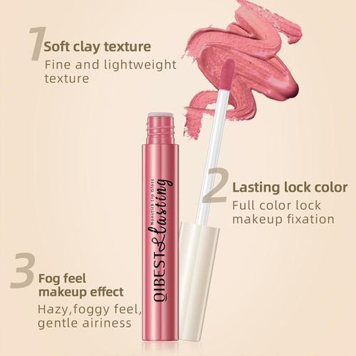 Qibest Set De 12 Labiales Mate Velvet Resistentes Al Agua