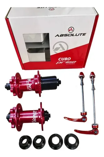 Cubo Absolute Prime 6 Pawls 36 Furos MTB BMX Vermelho Barulhento