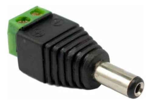 Conector 12v 2.1mm Dc Macho Para Cctv