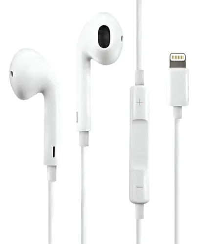 Thore - Auriculares con cable para iPhone con conector Lightning,  certificados MFi por auriculares de Apple, micrófono intrauditivo con cable  y